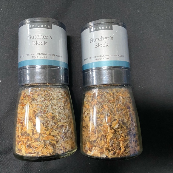 Epicure Butcher's Block Sea Salt Grinder Duo - Picture 1 of 1